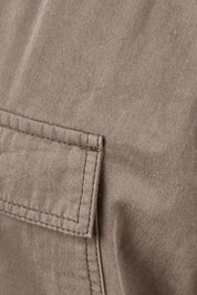 Product shot of the Travel With You Cargo Pants in colour Castle, detail