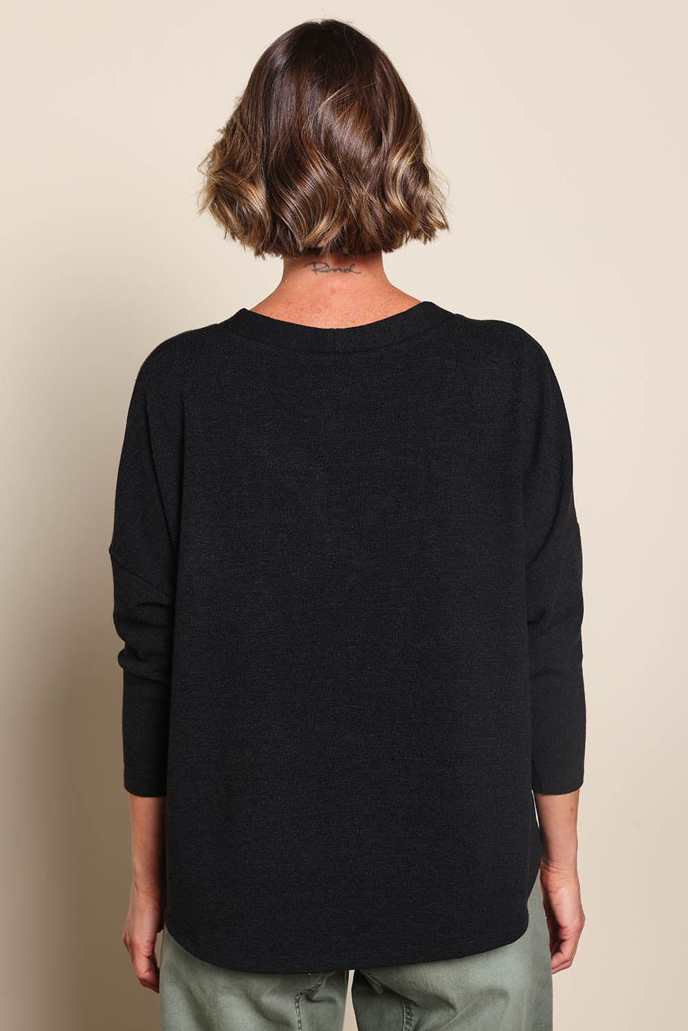 My Boyfriends Slouch Cardi - Black
