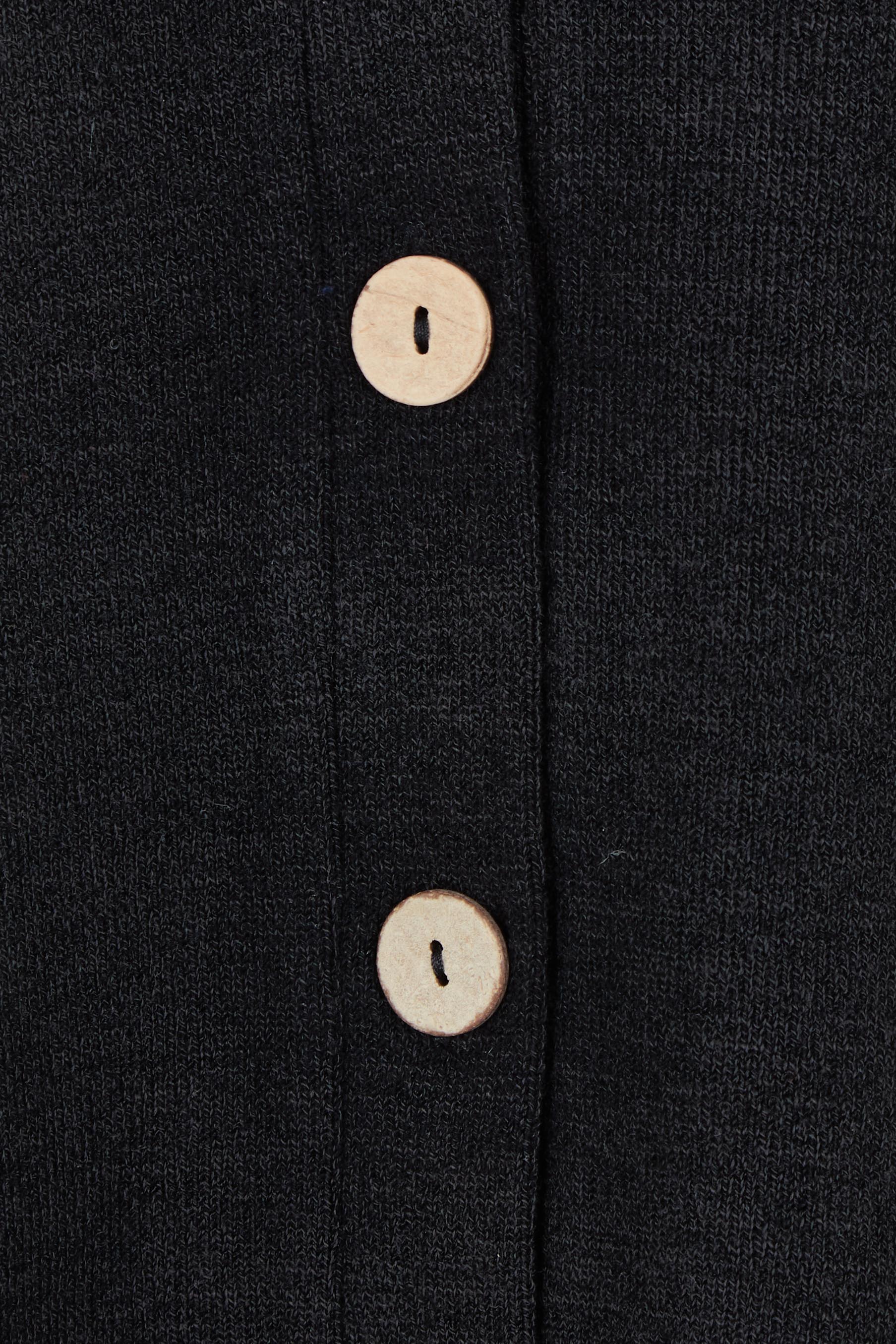 Product shot of the My Boyfriends Slouch Cardi in colour Black (Black), detail
