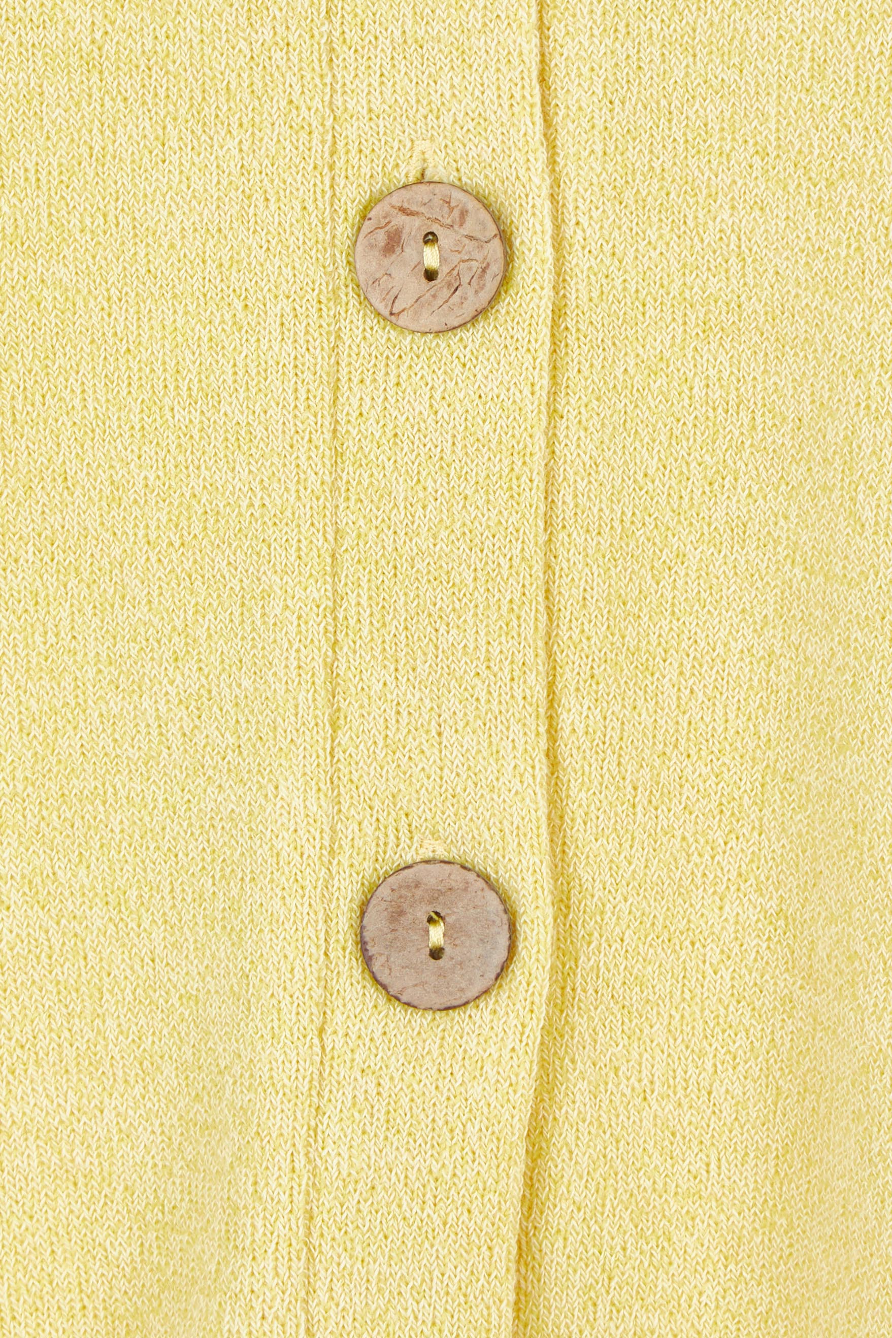 Product shot of the My Boyfriends Slouch Cardi in colour Butter, detail