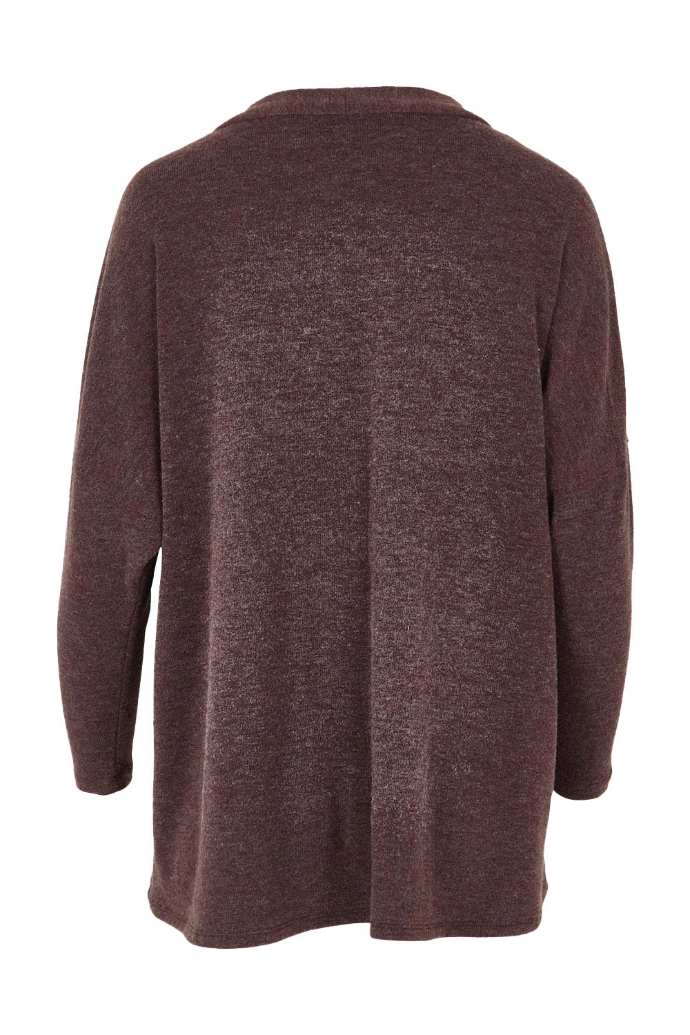 Product shot of the My Boyfriends Slouch Cardi in colour Cocoa, from the back