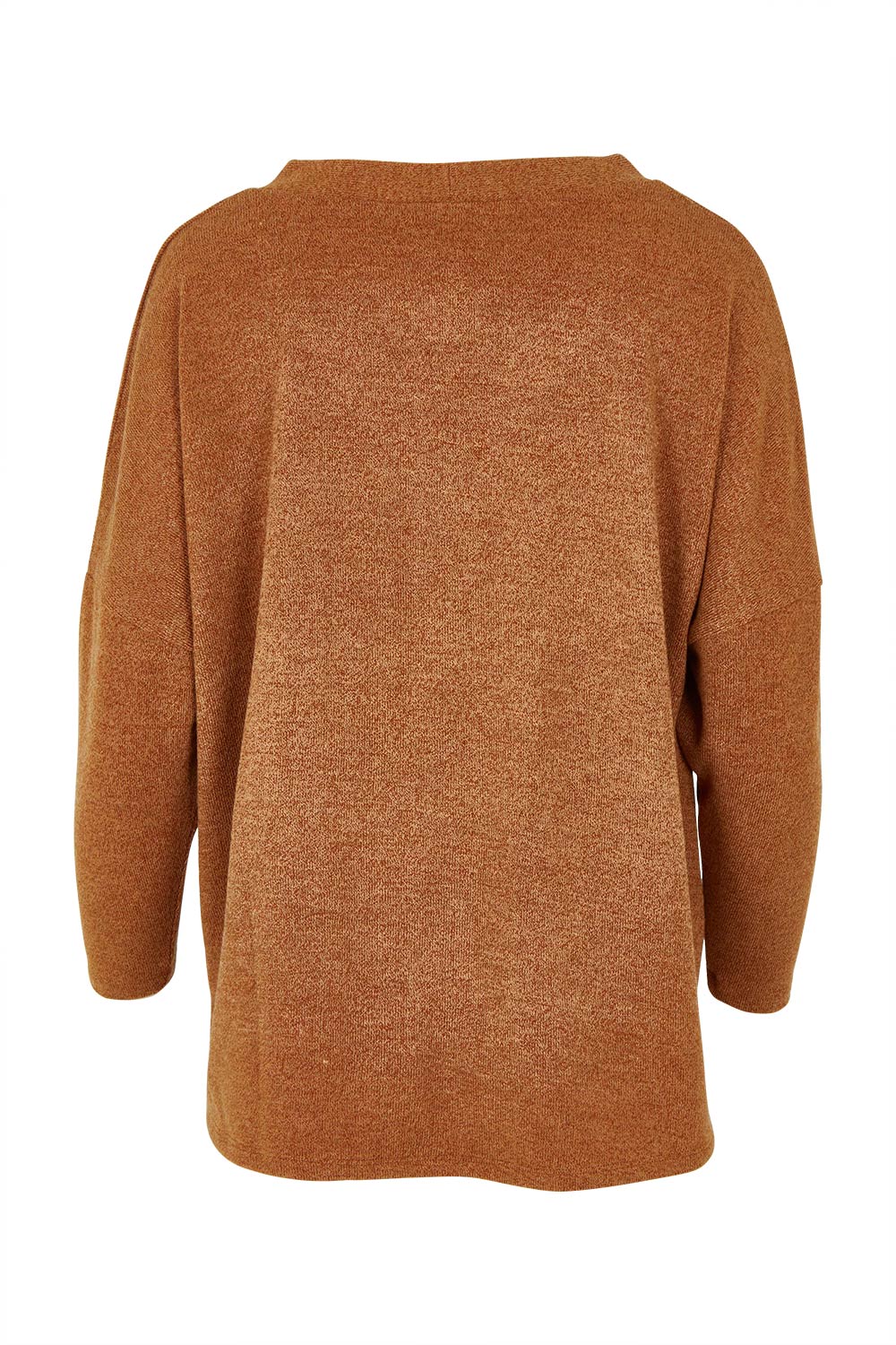 Product shot of the My Boyfriends Slouch Cardi in colour Coffee, from the back