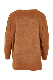 Product shot of the My Boyfriends Slouch Cardi in colour Coffee, from the back