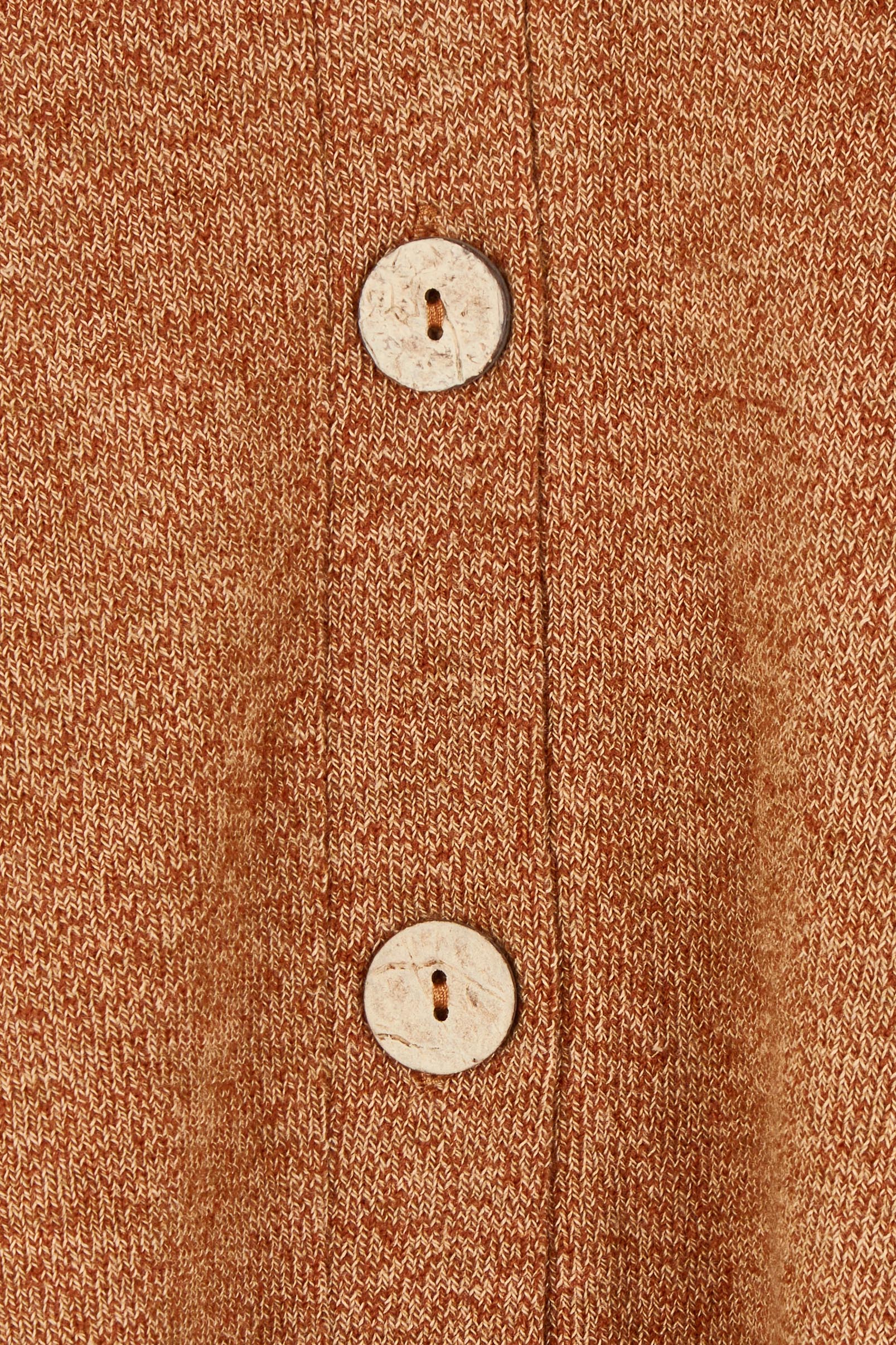 Product shot of the My Boyfriends Slouch Cardi in colour Coffee, detail