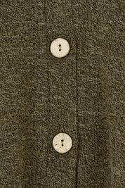 Product shot of the My Boyfriends Slouch Cardi in colour Gum (Green), detail