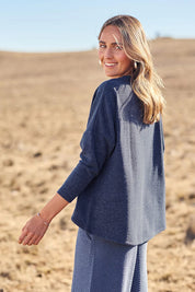 My Boyfriends Slouch Cardi - Indigo