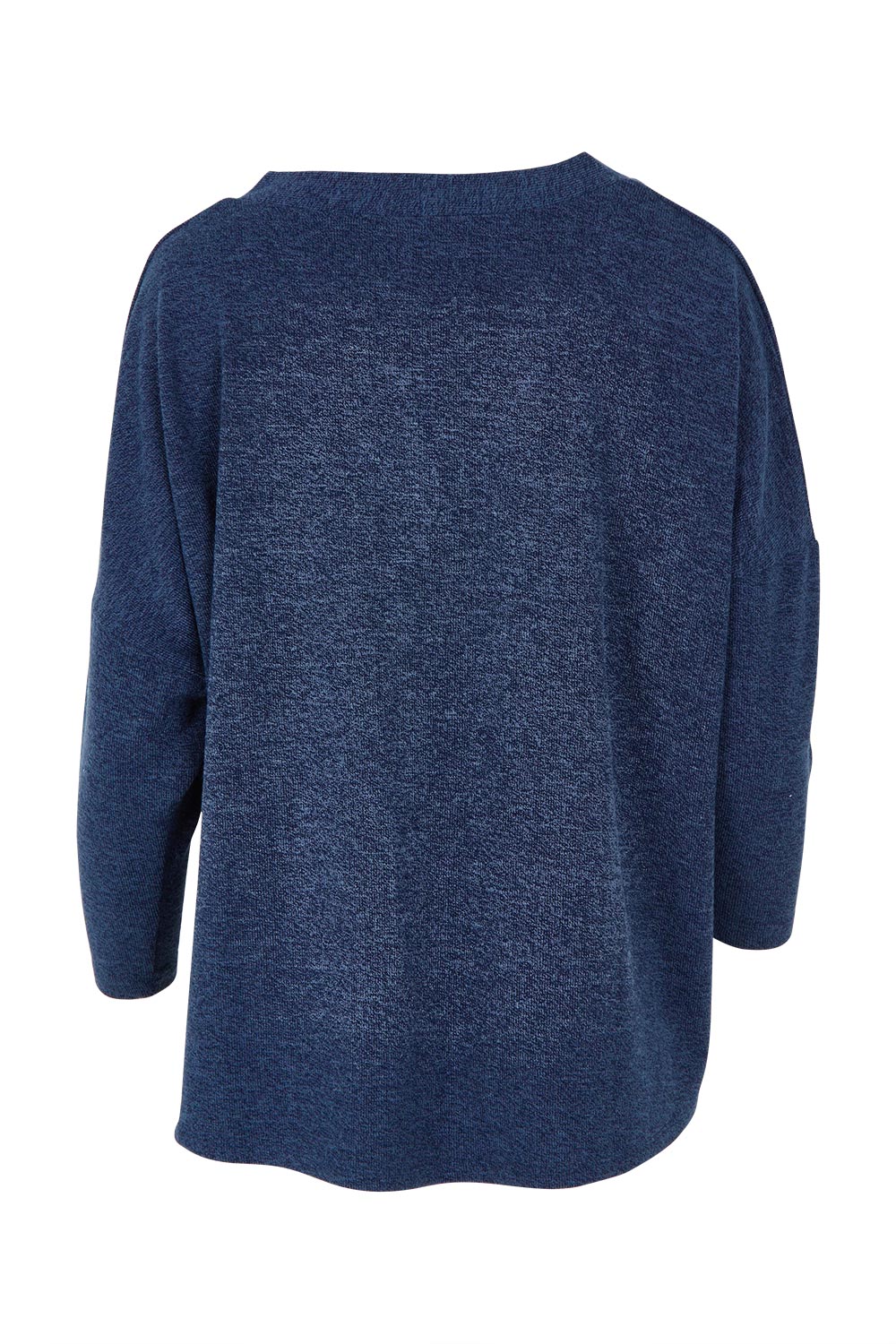 Product shot of the My Boyfriends Slouch Cardi in colour Indigo (Blue), from the back