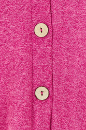 Product shot of the My Boyfriends Slouch Cardi in colour Magenta (Pink), detail