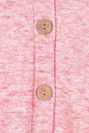 Product shot of the My Boyfriends Slouch Cardi in colour Pinkmarl (Pink), detail