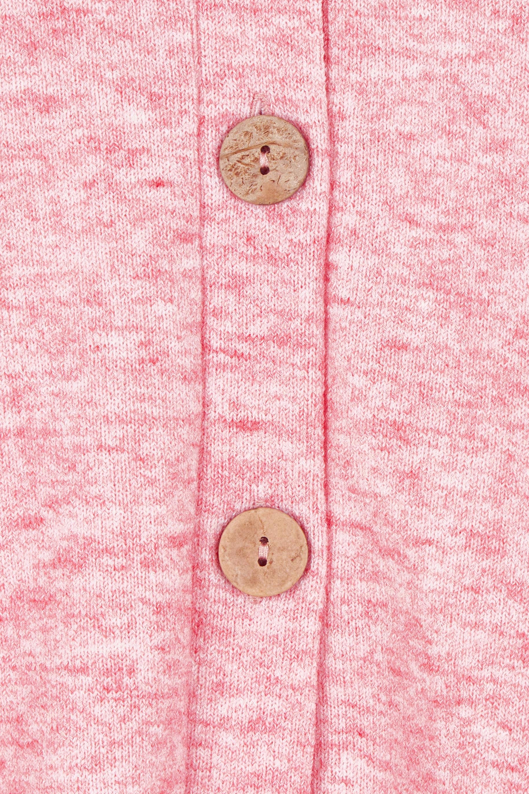 Product shot of the My Boyfriends Slouch Cardi in colour Pinkmarl (Pink), detail