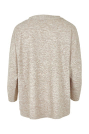 Product shot of the My Boyfriends Slouch Cardi in colour Sandmarl, from the back