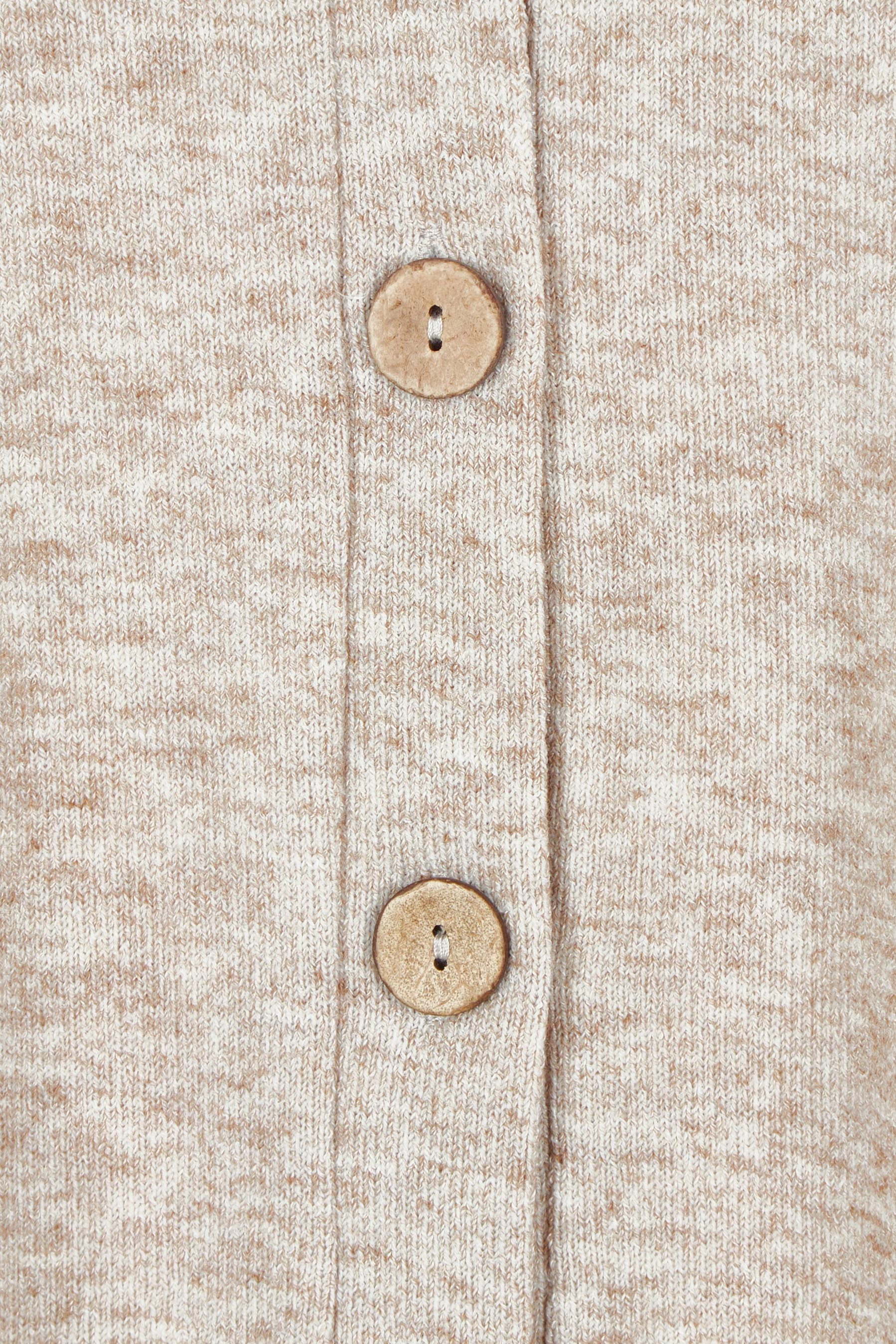 Product shot of the My Boyfriends Slouch Cardi in colour Sandmarl, detail