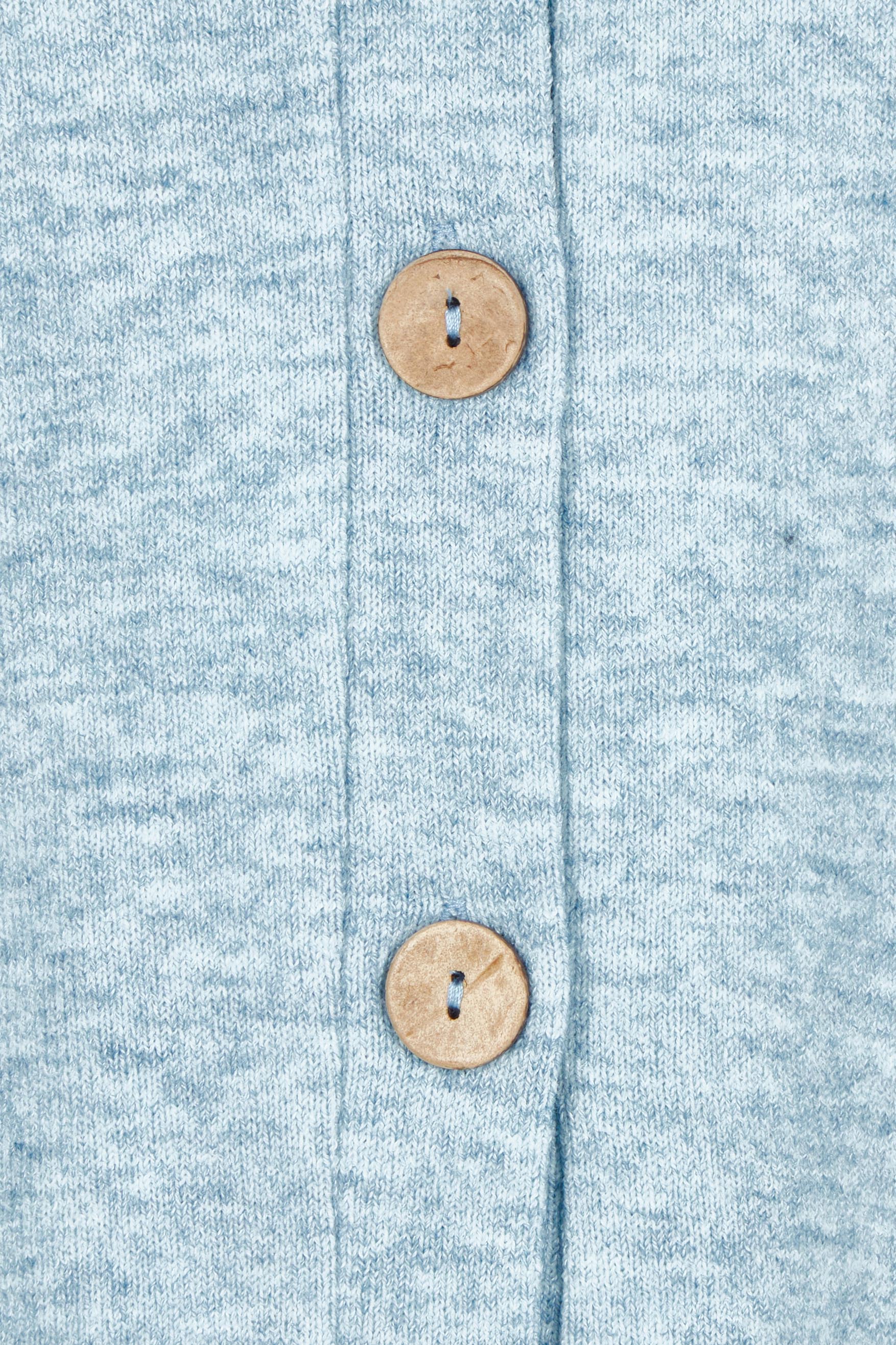 Product shot of the My Boyfriends Slouch Cardi in colour Skymarl (Blue), detail