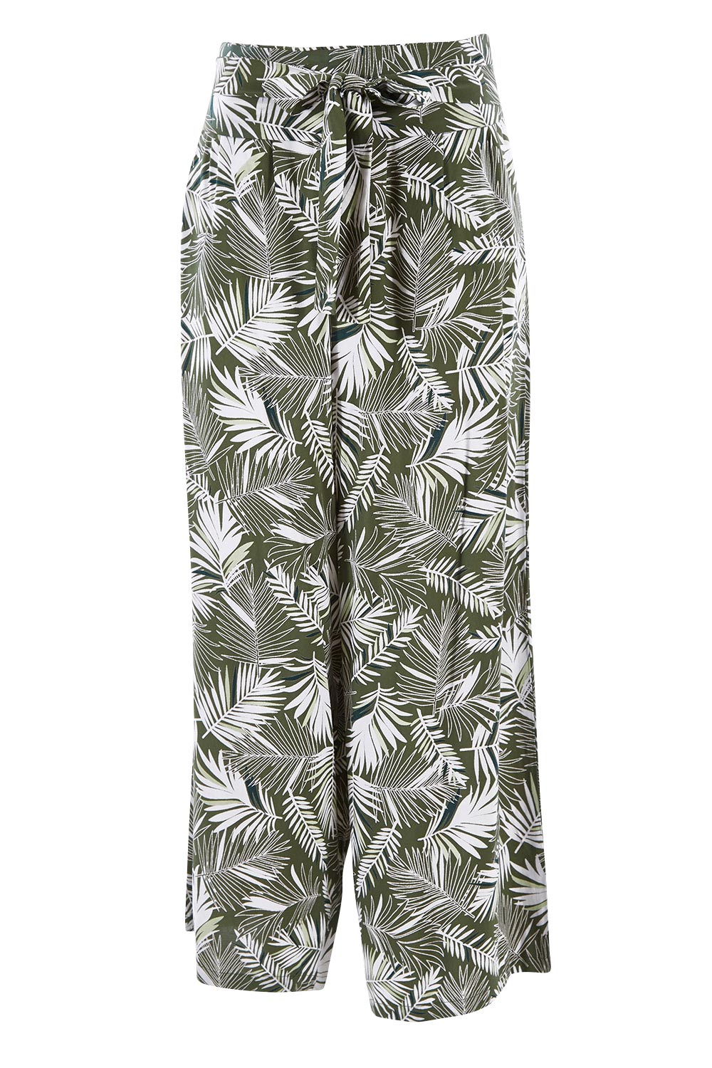 Product shot of the Flowers For Me Pants in colour Leaf (Green), from the front
