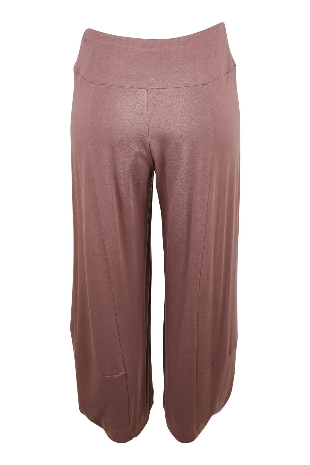 Product shot of the Good Vibes Balloon Hem Pants in colour Tobacco, from the back