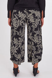 Preloved Good Vibes Balloon Hem Pants - Blkfleur