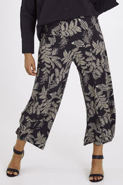 Preloved Good Vibes Balloon Hem Pants - Blkfleur