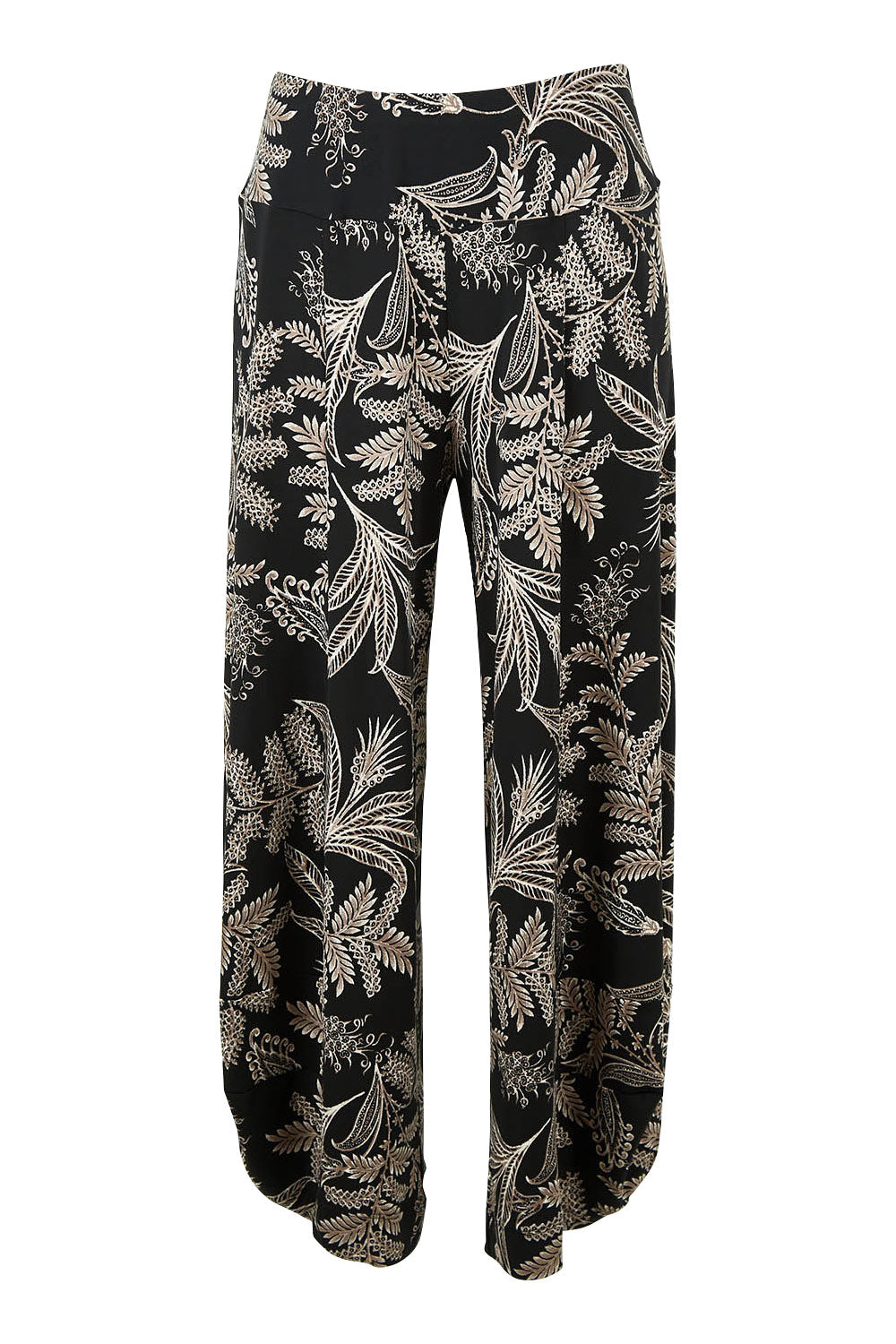 Preloved Good Vibes Balloon Hem Pants - Blkfleur