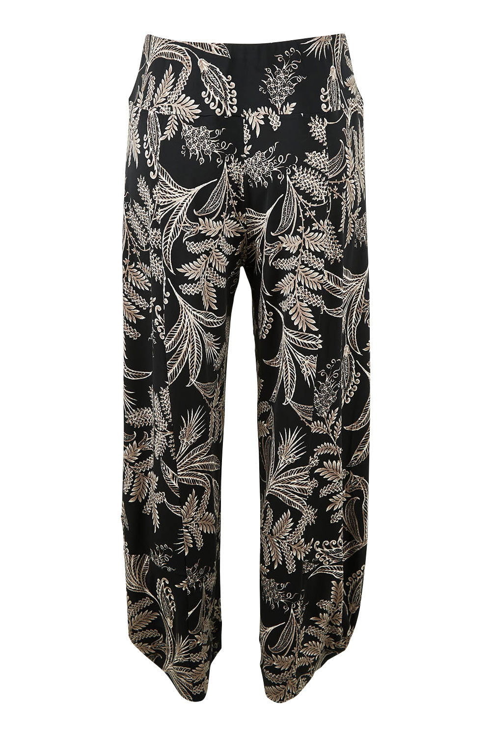 Preloved Good Vibes Balloon Hem Pants - Blkfleur