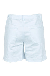 Product shot of the Youre Always There For Me Boyfriend Shorts in colour White (White), from the back