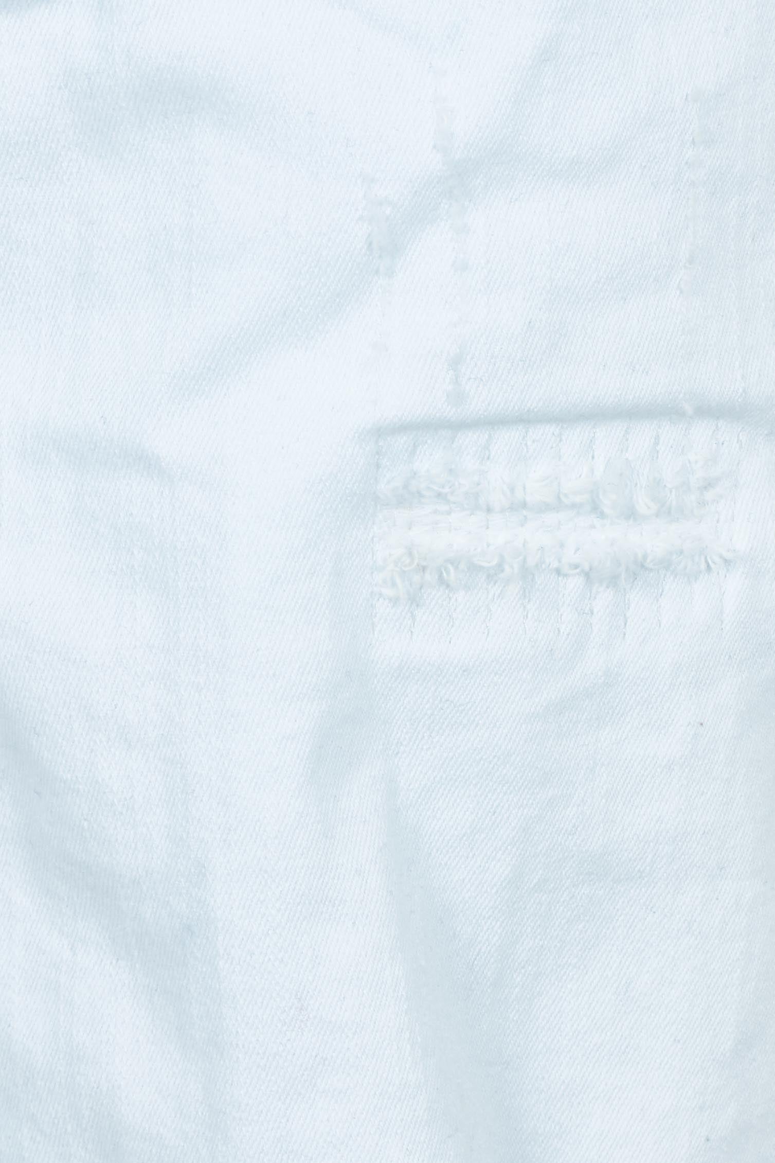 Product shot of the Youre Always There For Me Boyfriend Shorts in colour White (White), detail
