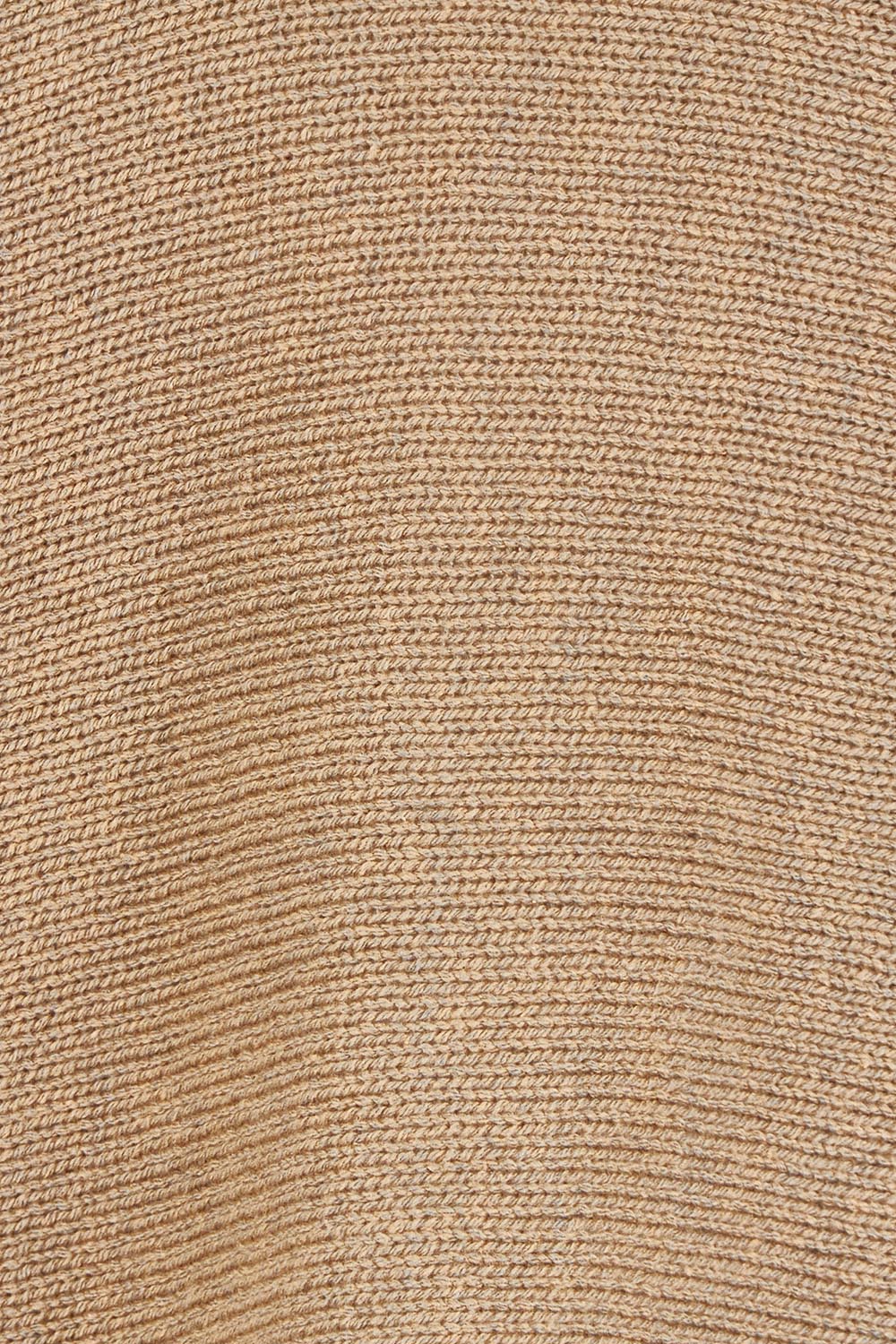 Product shot of the Knit Pick Throw V Neck Sweater in colour Latte, detail
