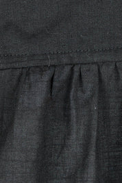 Product shot of the Freya Top in colour Black (Black), detail