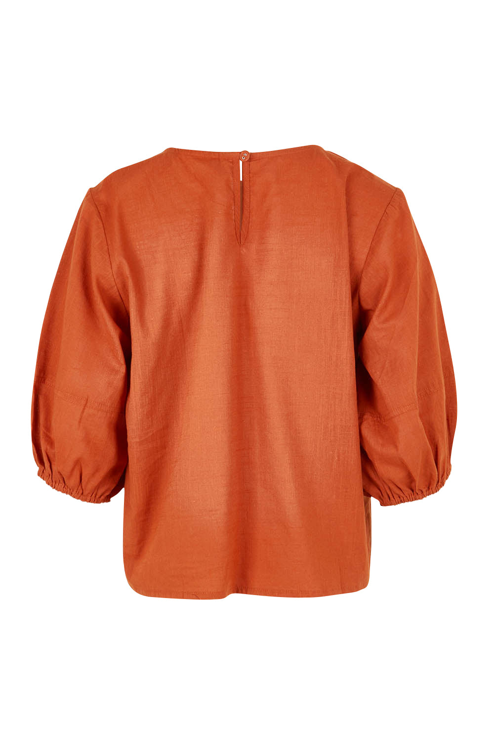 Product shot of the Ava Cotton Top in colour Mecca, from the back