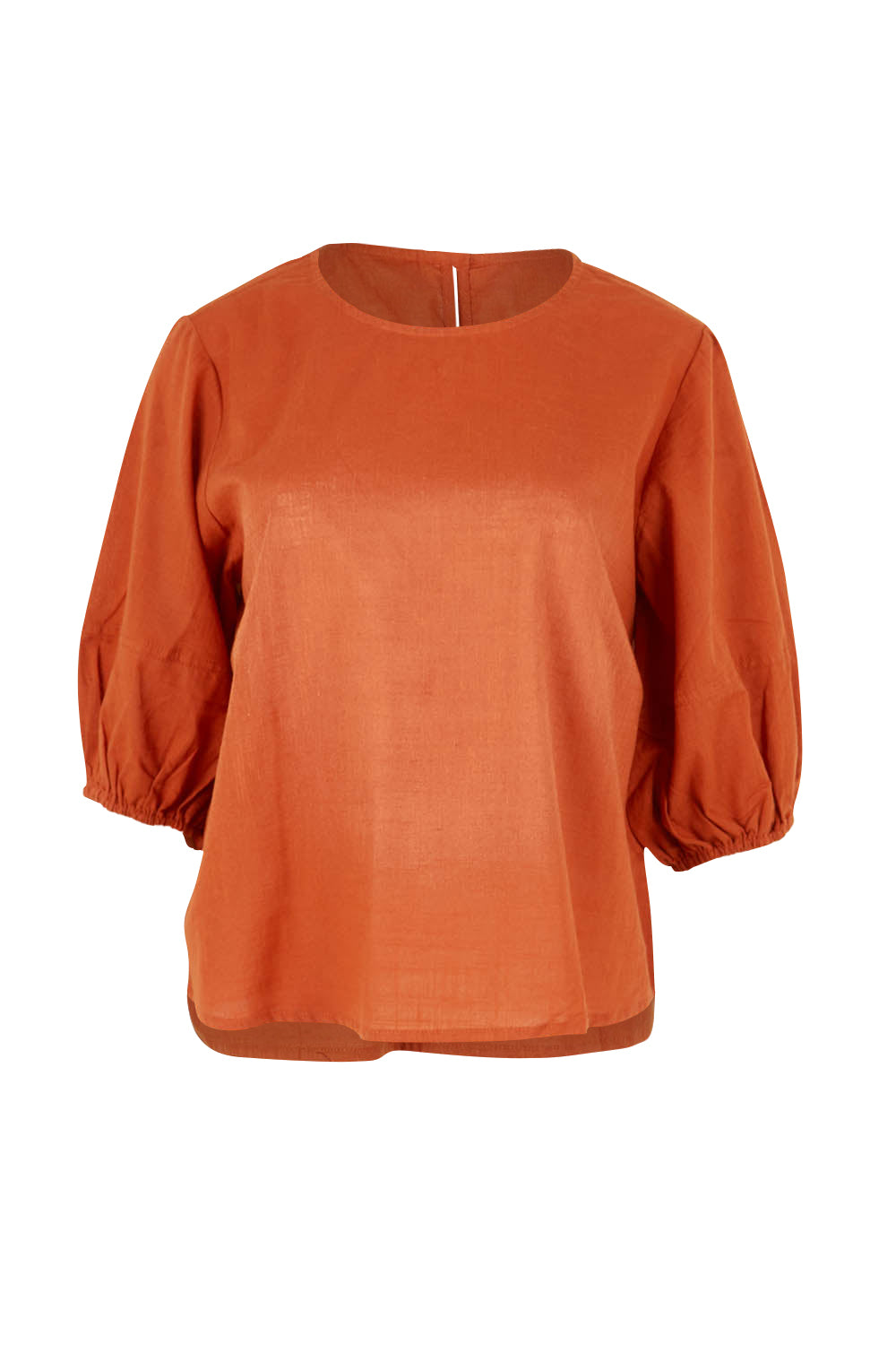 Product shot of the Ava Cotton Top in colour Mecca, from the front