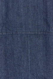 Product shot of the Guru Denim Top in colour Darkdenim (Blue), detail