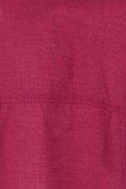 Product shot of the Guru Cotton Top in colour Magenta (Purple), detail