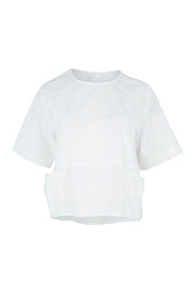 Product shot of the Guru Cotton Top in colour White (White), from the front