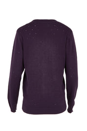 Lora Cotton Cardigan - Aubergine