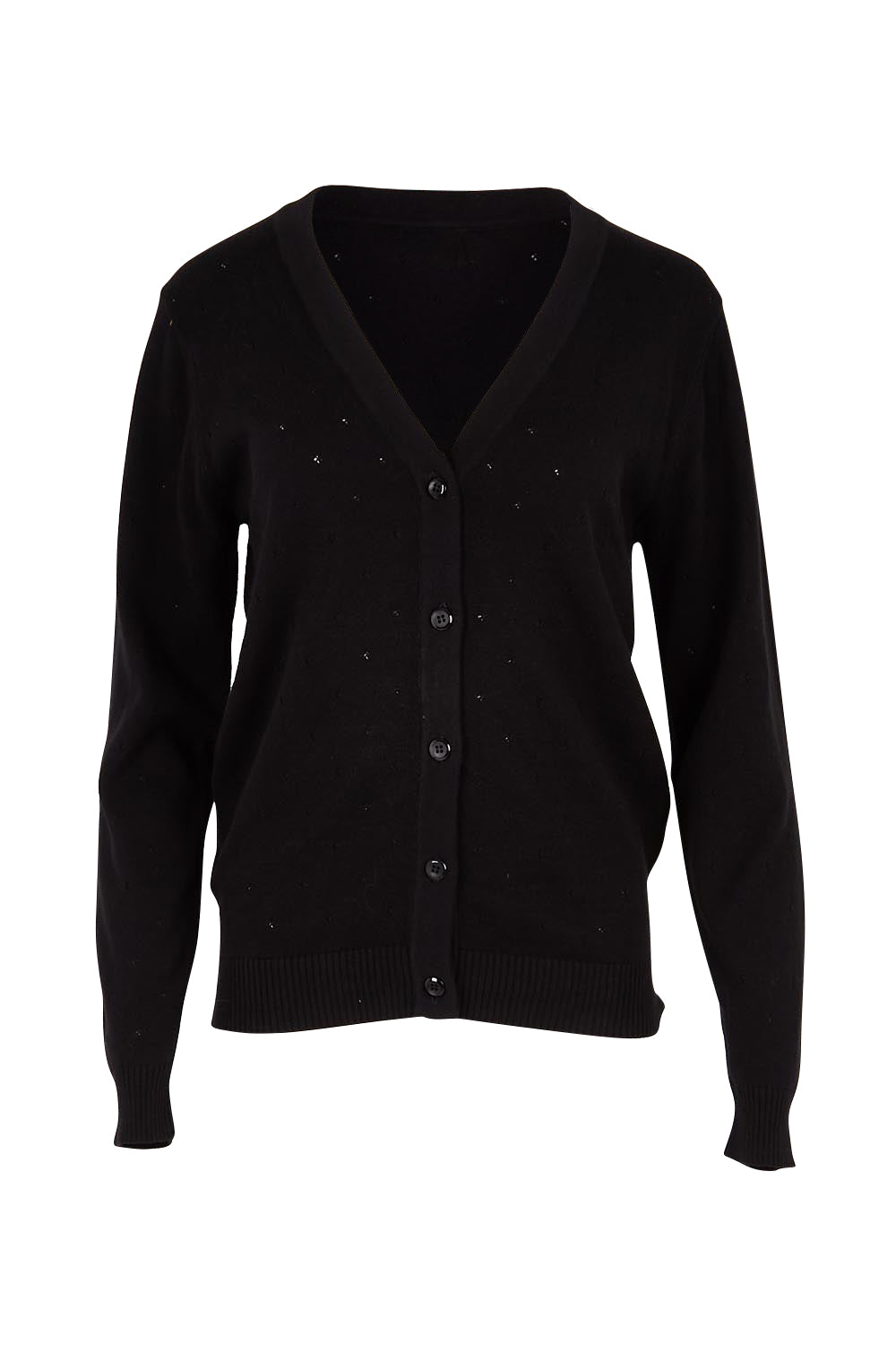 Lora Cotton Cardigan - Black