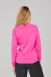 Lora Cotton Cardigan - Deeppink