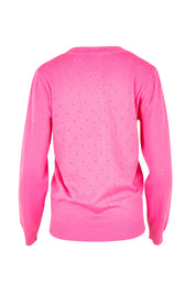 Lora Cotton Cardigan - Deeppink