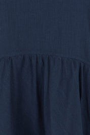 Preloved Guru Cotton Dress - Navy