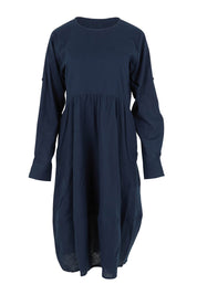 Preloved Guru Cotton Dress - Navy
