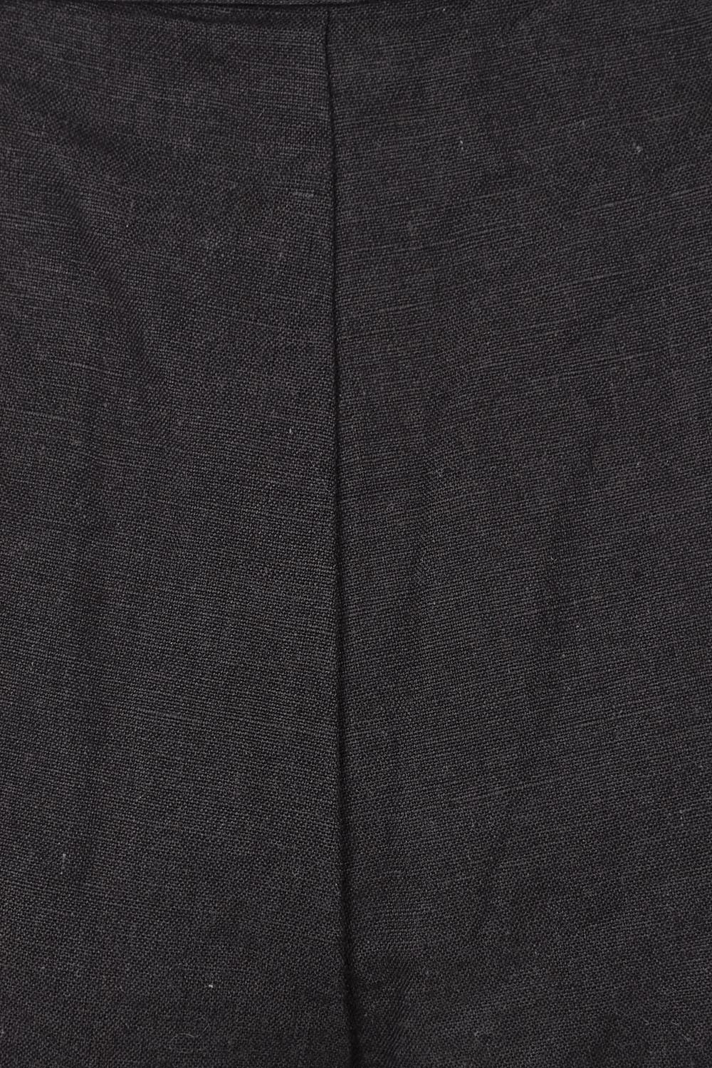 Product shot of the Jedda Linen Cotton Pant in colour Black (Black), detail
