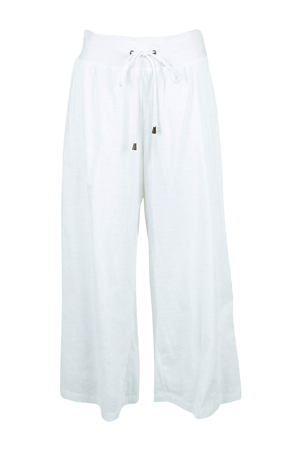 Product shot of the Ria Pant in colour White (White), from the front