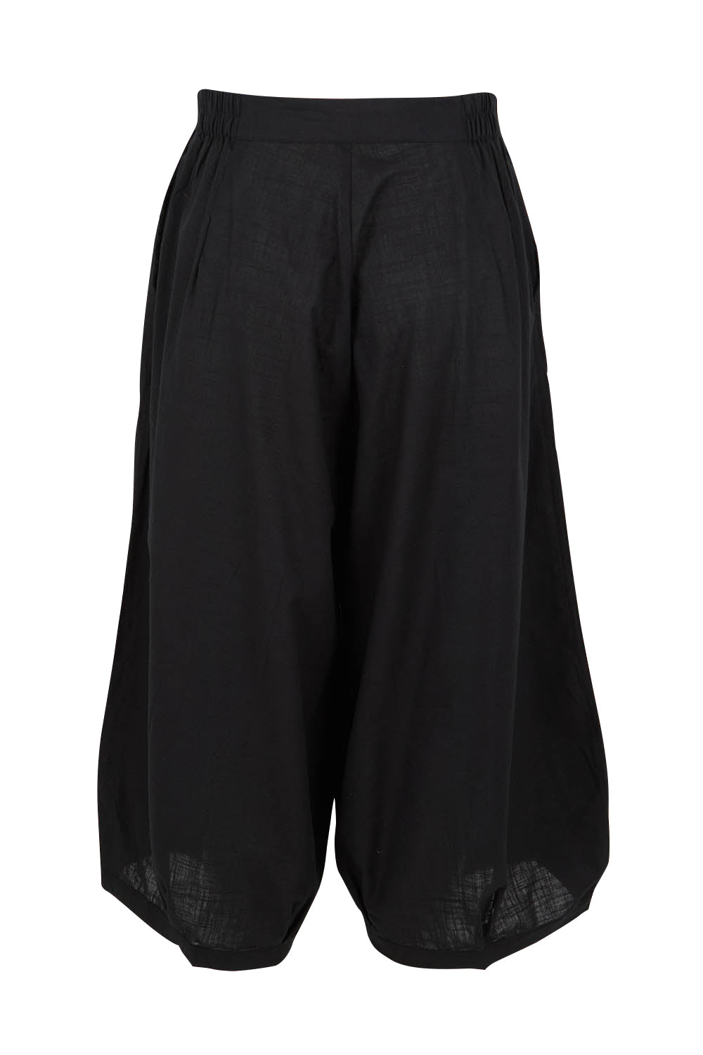 Product shot of the Zetta Cotton Pant in colour Black (Black), from the back