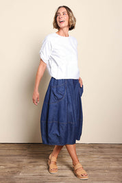 Guru Denim Skirt - Darkdenim