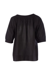Product shot of the Bliss Top in colour Black (Black), from the back