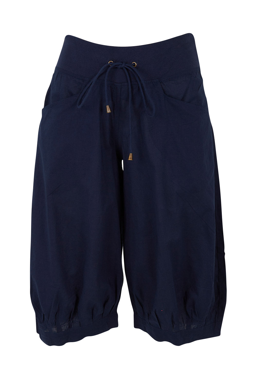 Product shot of the Jada Short in colour Navy (Blue), from the front