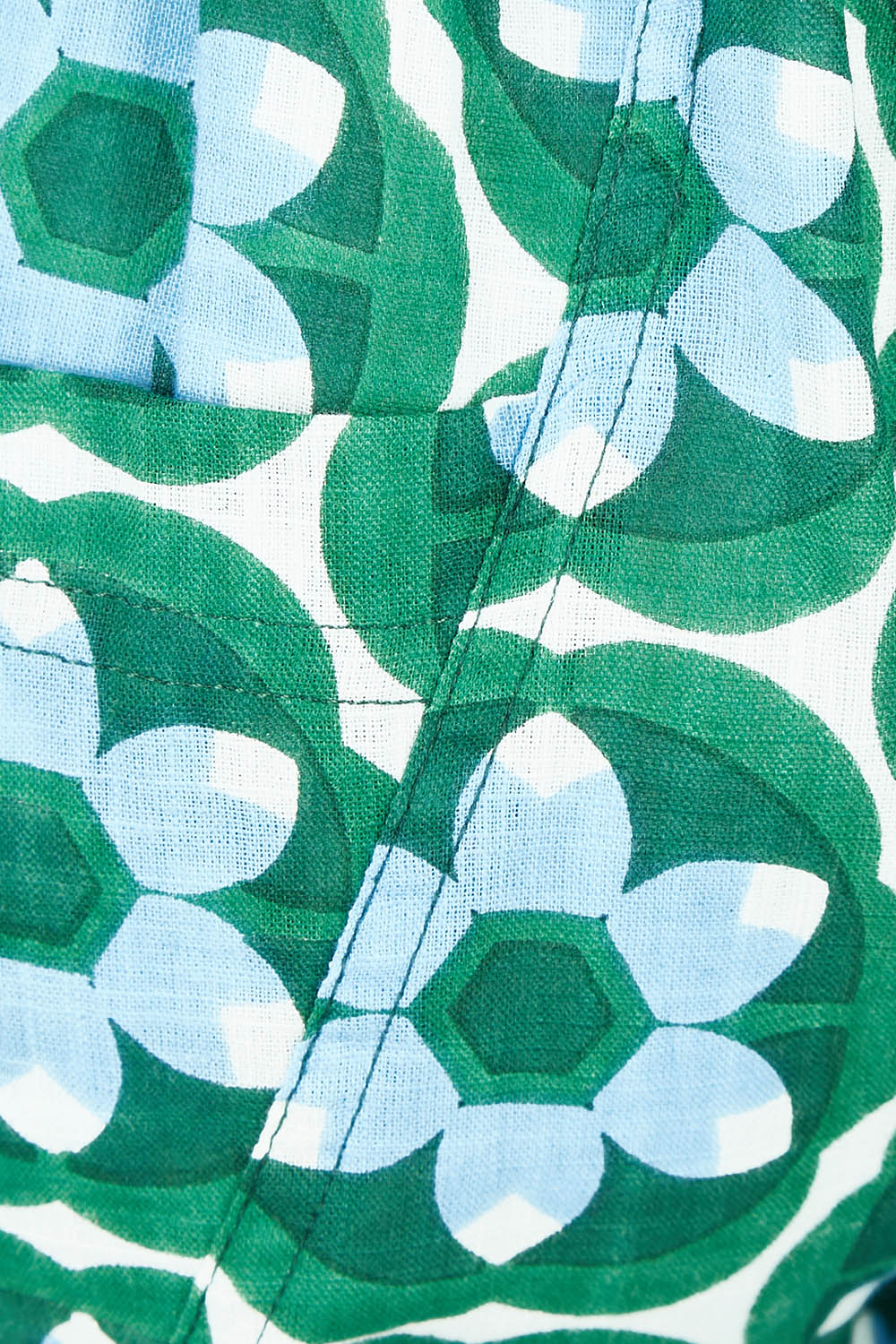Product shot of the Guru Pant in colour Sorrento (Green), detail