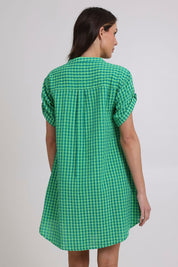 Preloved Josie Cotton Dress - Verde