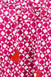 Product shot of the Kelsey Cotton Pant in colour Naples (Pink)