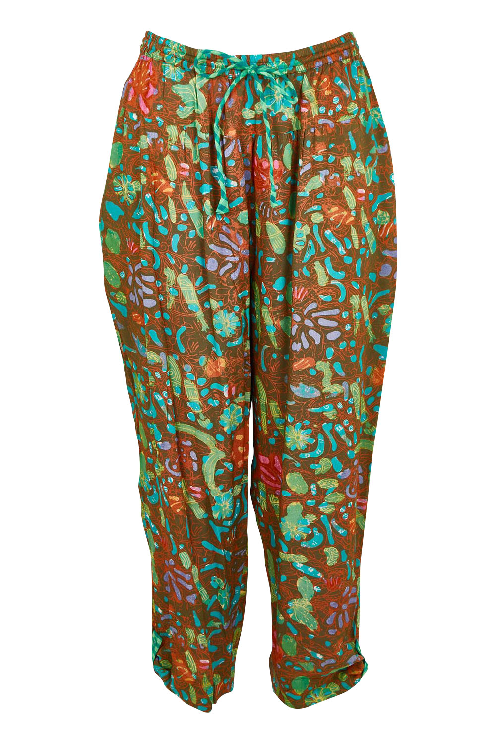 Product shot of the Rimi Pant in colour Rimi (Green), from the front
