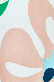Product shot of the Harper Cotton Pant in colour Sorrento, detail