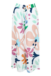 Product shot of the Harper Cotton Pant in colour Sorrento, from the front